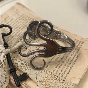 Unique Vintage Silver Plate Fairmount Hotel Octopus Bracelet/Handcrafted